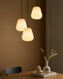 Lampadario a 3 luci HONDE Carta Bianco