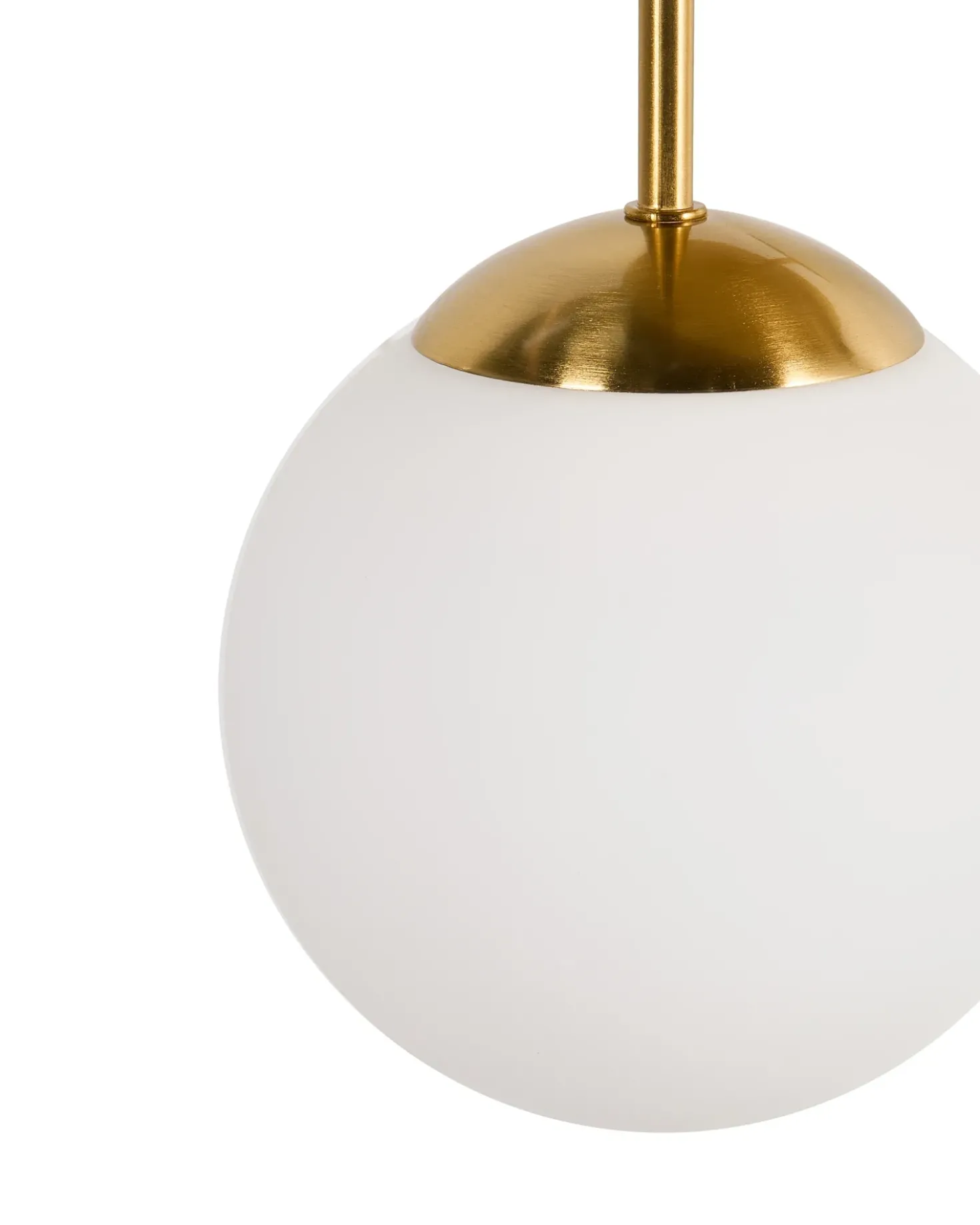 Lampadario a 3 luci RIANA Vetro Metallo Ottone