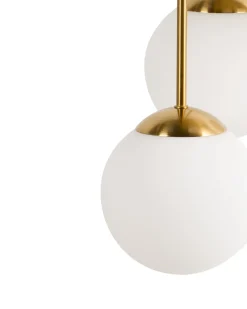 Lampadario a 5 luci RIANA Metallo Ottone