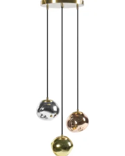 Lampadario a 3 luci TSHUAPA Vetro Multicolore