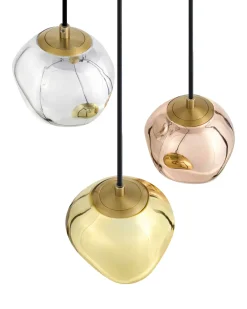Lampadario a 3 luci TSHUAPA Vetro Multicolore