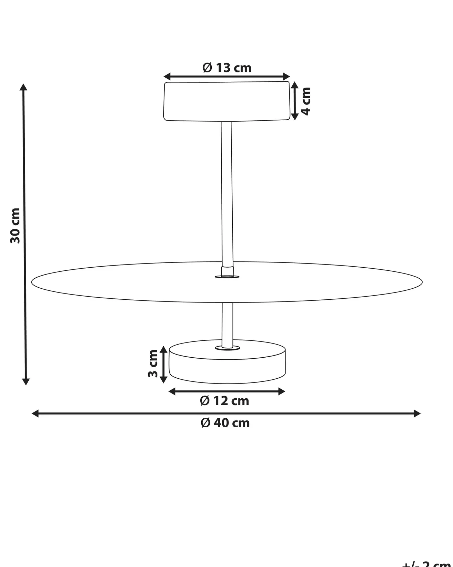 Lampadario a LED AFRAM Metallo Nero
