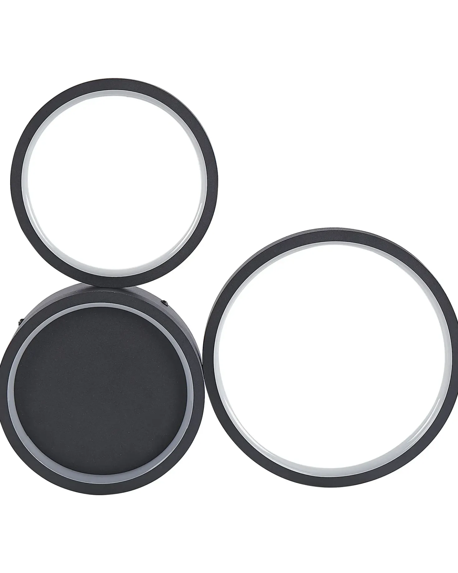 Lampadario a LED AGNAT Metallo Nero