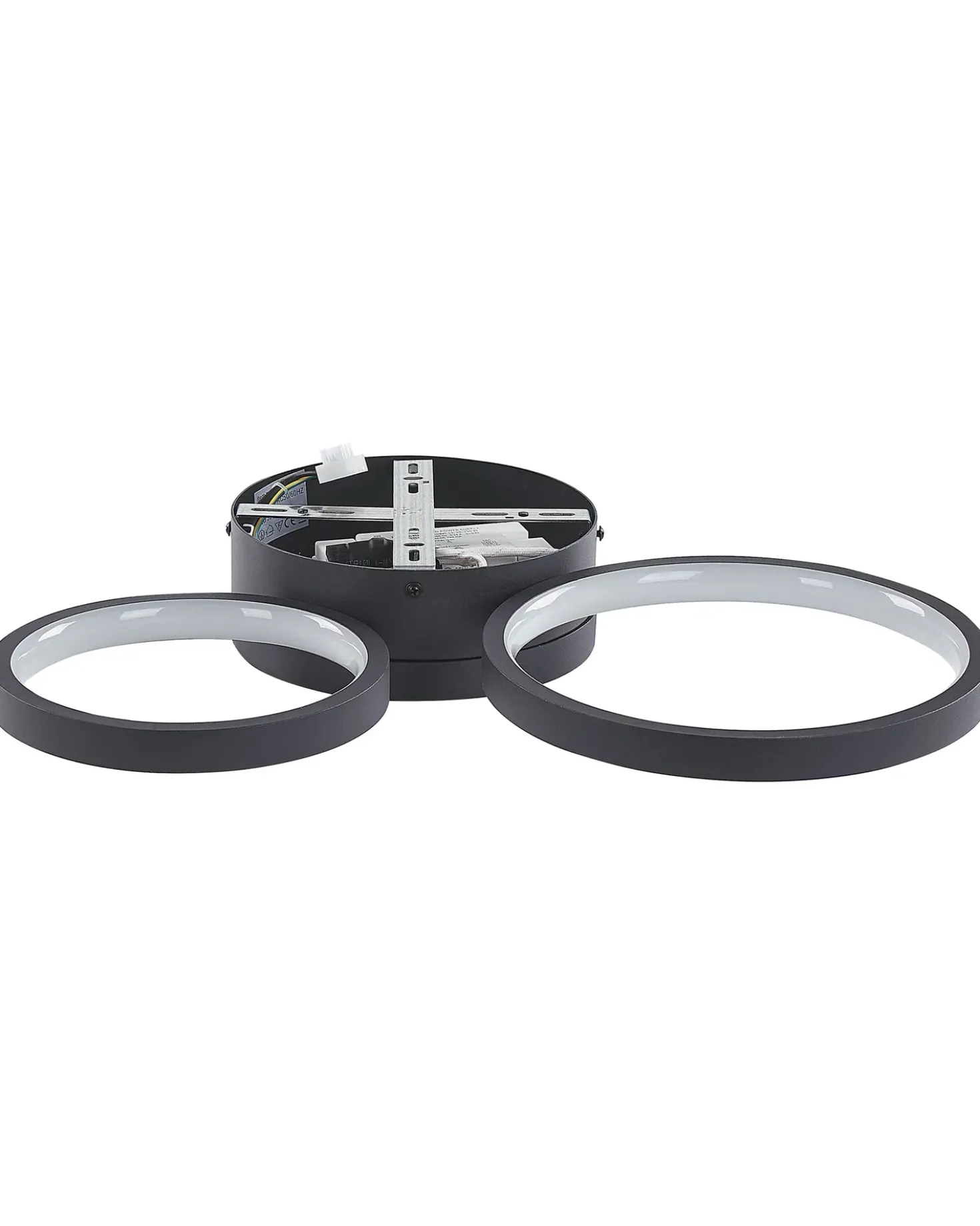 Lampadario a LED AGNAT Metallo Nero