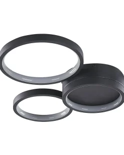 Lampadario a LED AGNAT Metallo Nero