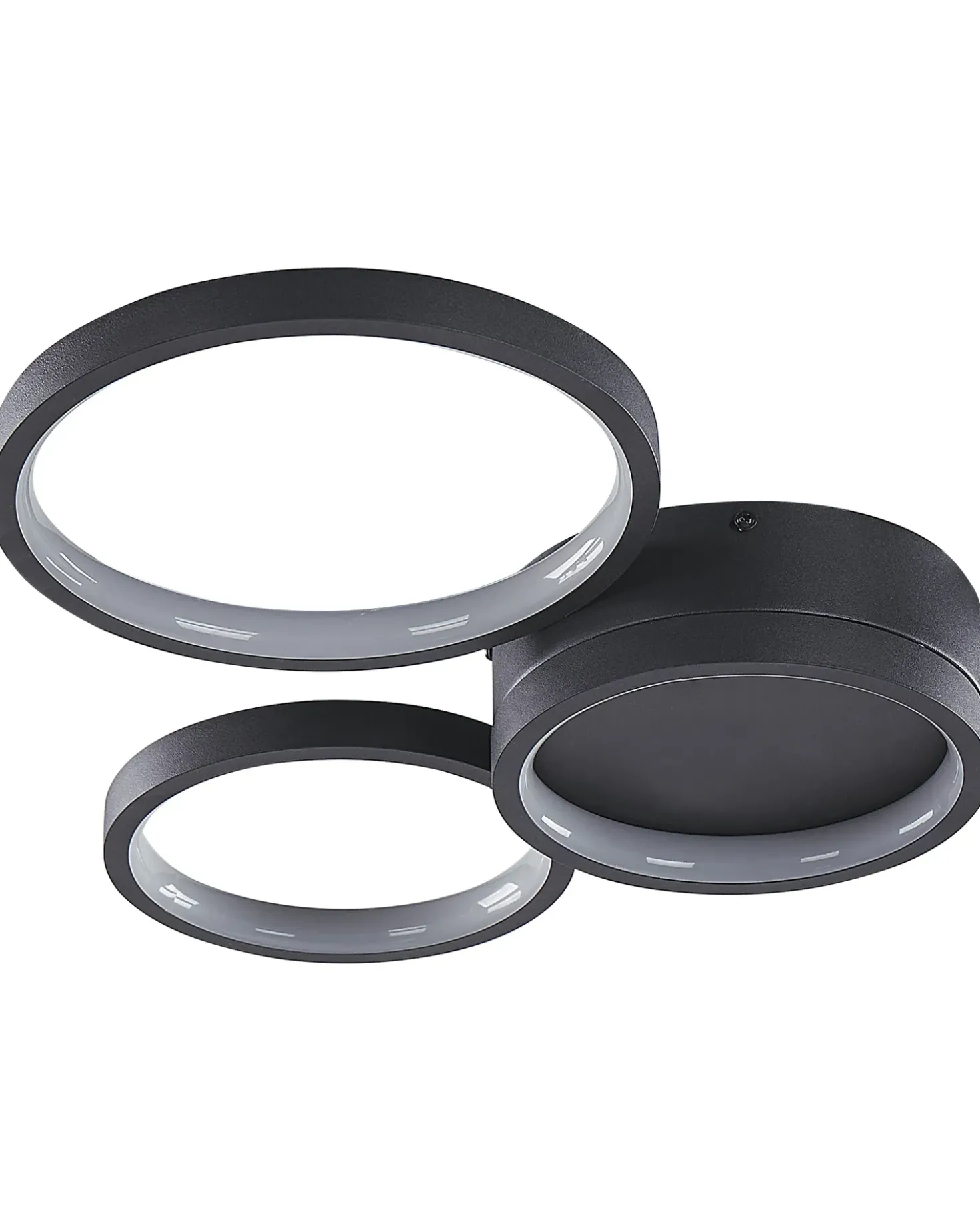 Lampadario a LED AGNAT Metallo Nero