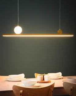 Lampadario a LED ALWAND Metallo Oro
