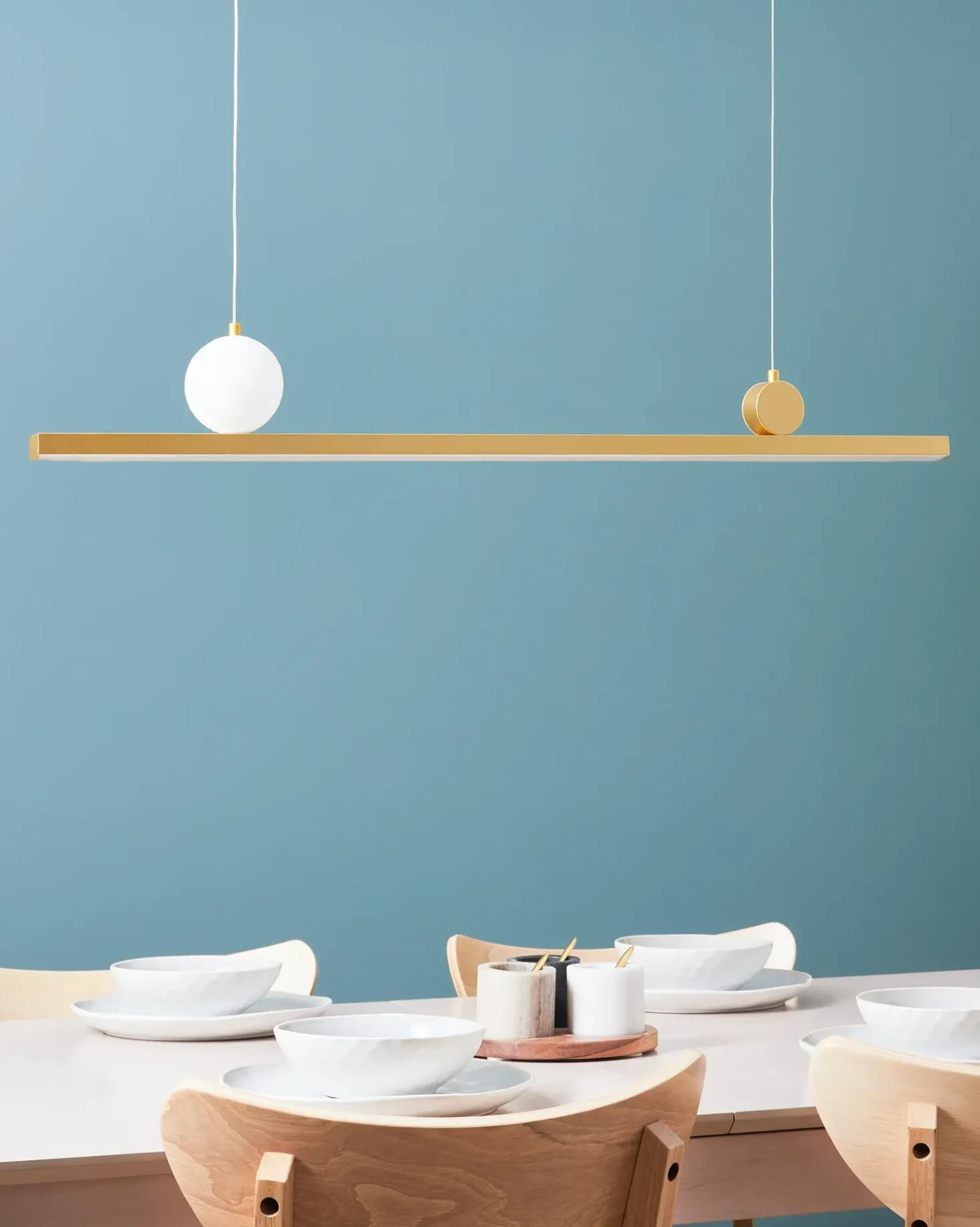 Lampadario a LED ALWAND Metallo Oro
