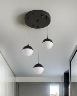 Lampadario a LED ANKOBRA Metallo Nero