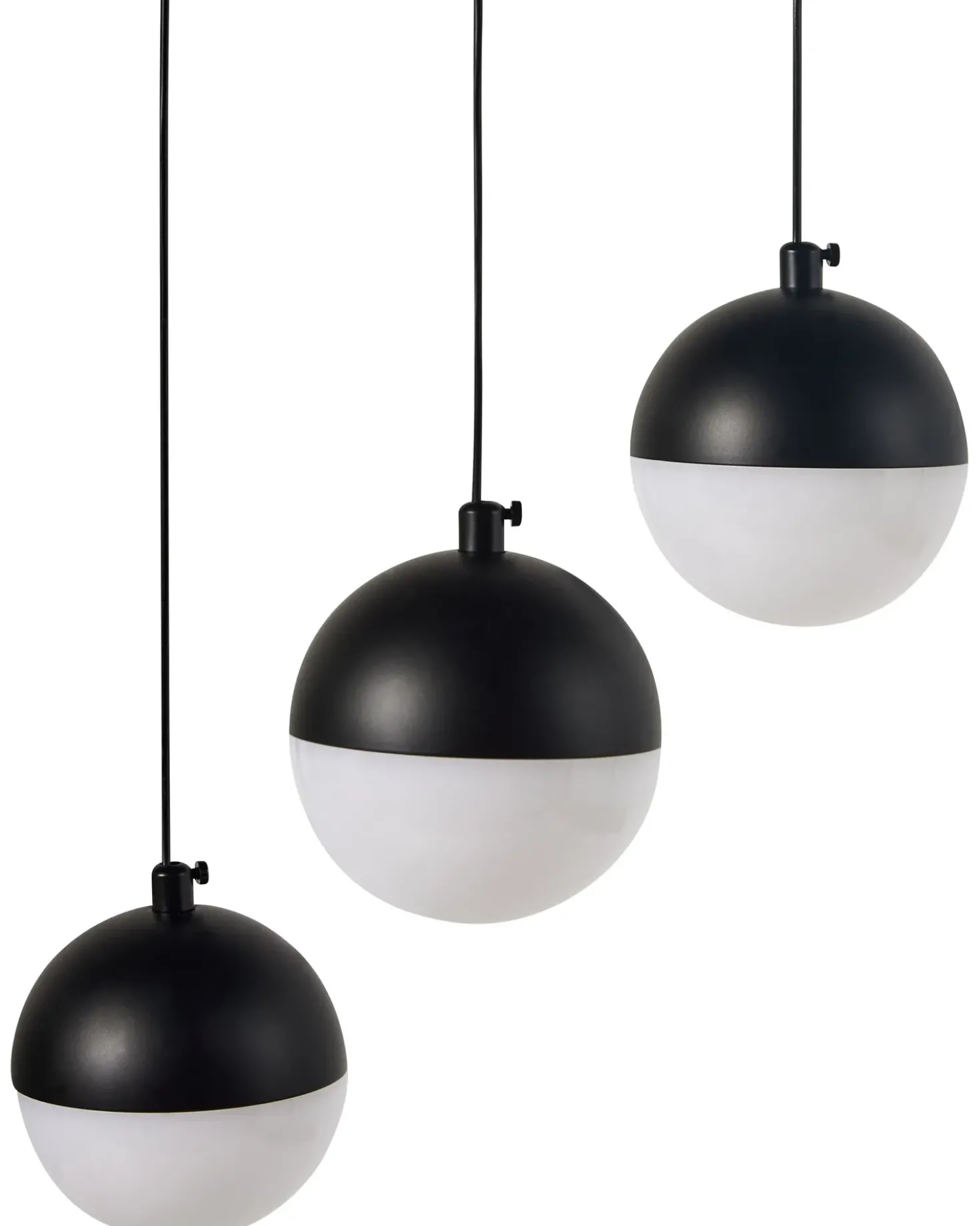 Lampadario a LED ANKOBRA Metallo Nero