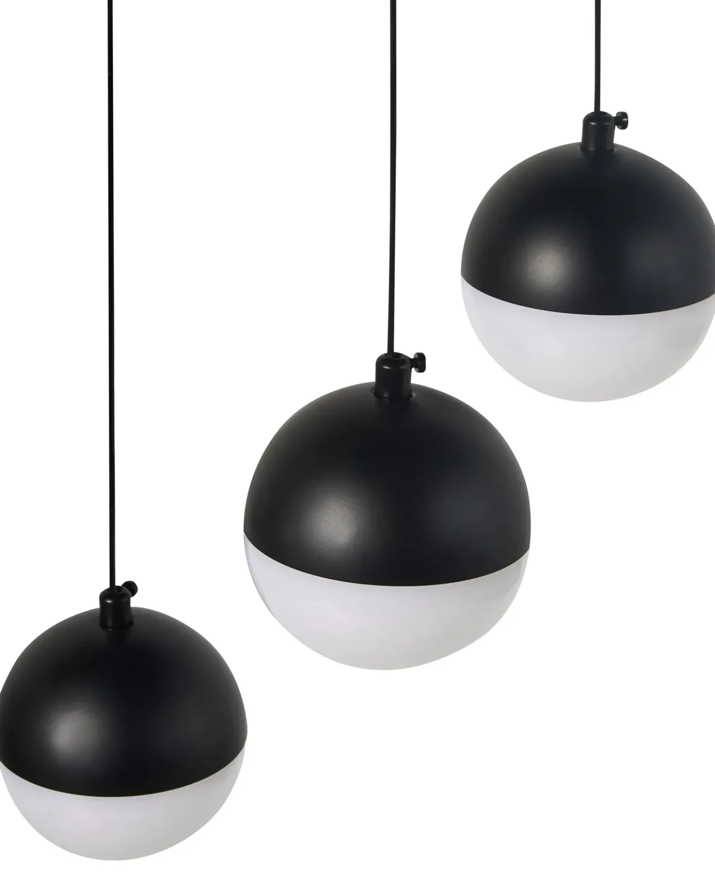 Lampadario a LED ANKOBRA Metallo Nero