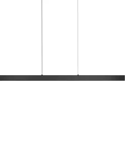 Lampadario a LED ARENAS con telecomando Nero