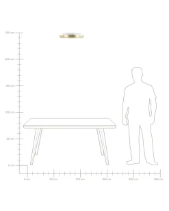 Lampadario a LED ATARAN Metallo Oro
