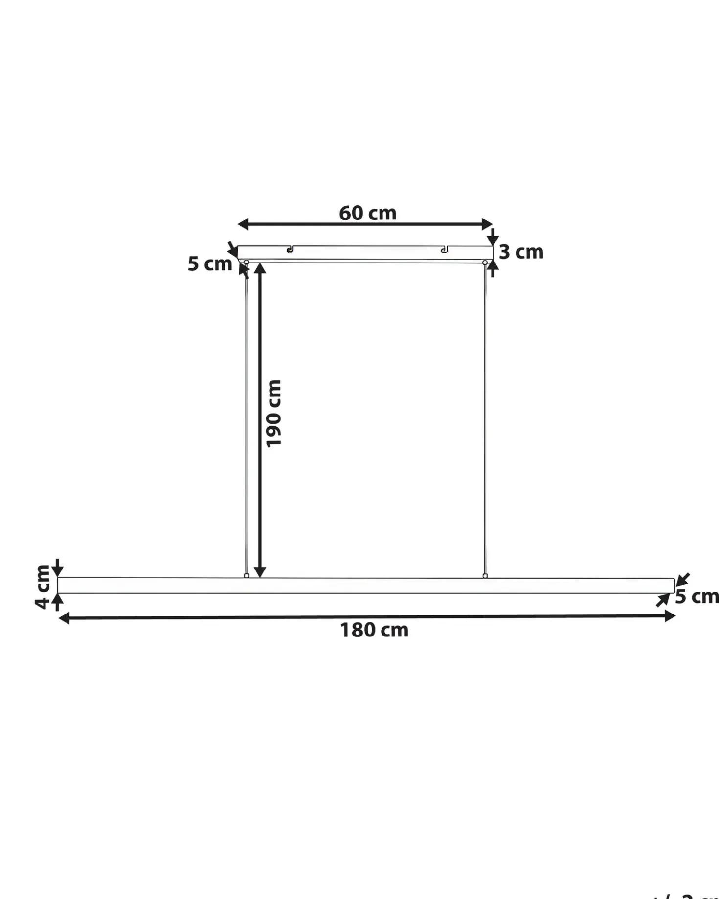 Lampadario a LED BADDANA Metallo Rame