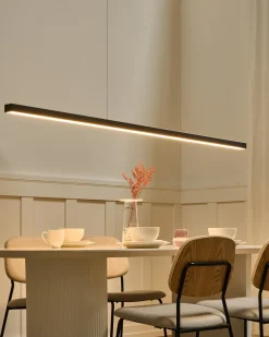 Lampadario a LED BADDANA Metallo Nero