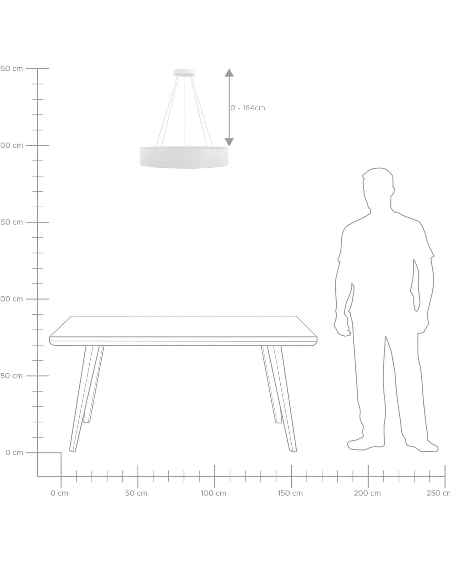 Lampadario a LED BALILI Metallo Bianco