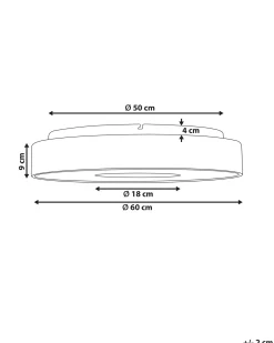 Lampadario a LED BRAGOTO con telecomando con dimmer Metallo Marrone chiaro