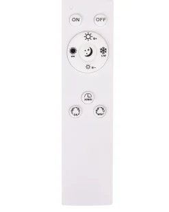 Lampadario a LED BRAGOTO con telecomando con dimmer Metallo Marrone chiaro