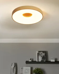 Lampadario a LED BRAGOTO con telecomando con dimmer Metallo Marrone chiaro