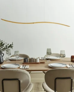 Lampadario a LED CALAO Metallo Oro