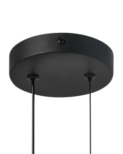 Lampadario a LED DAMAS Metallo Nero