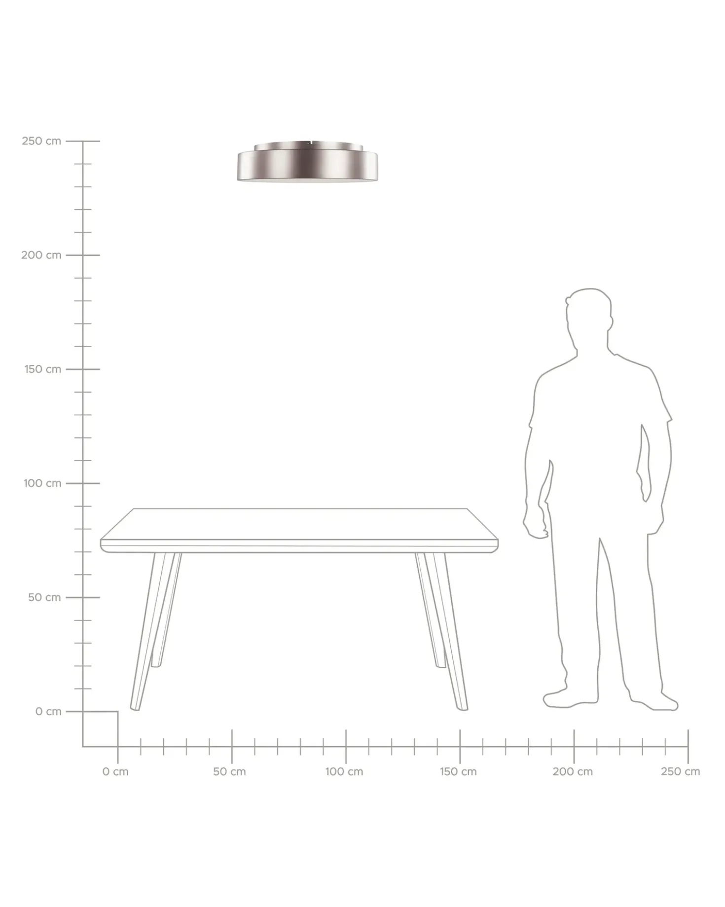 Lampadario a LED DAWEI Metallo Marrone chiaro