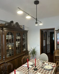 Lampadario a LED FOYLE Metallo Nero