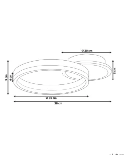 Lampadario a LED GLYDE Metallo Marrone scuro