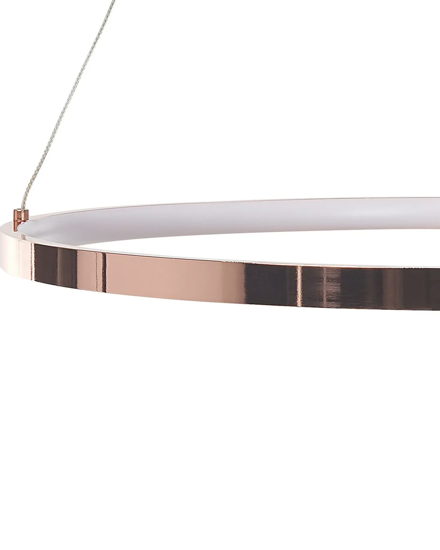 Lampadario a LED JORDAN Metallo Oro rosa