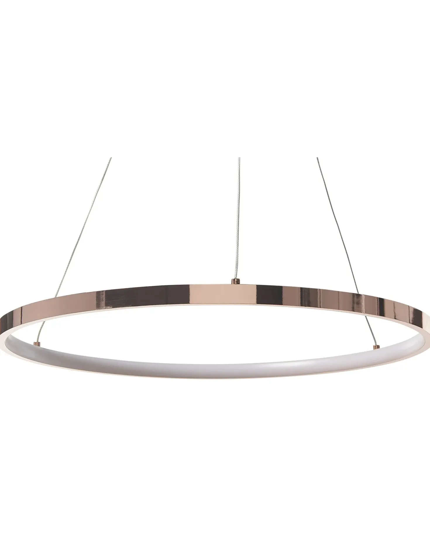 Lampadario a LED JORDAN Metallo Oro rosa