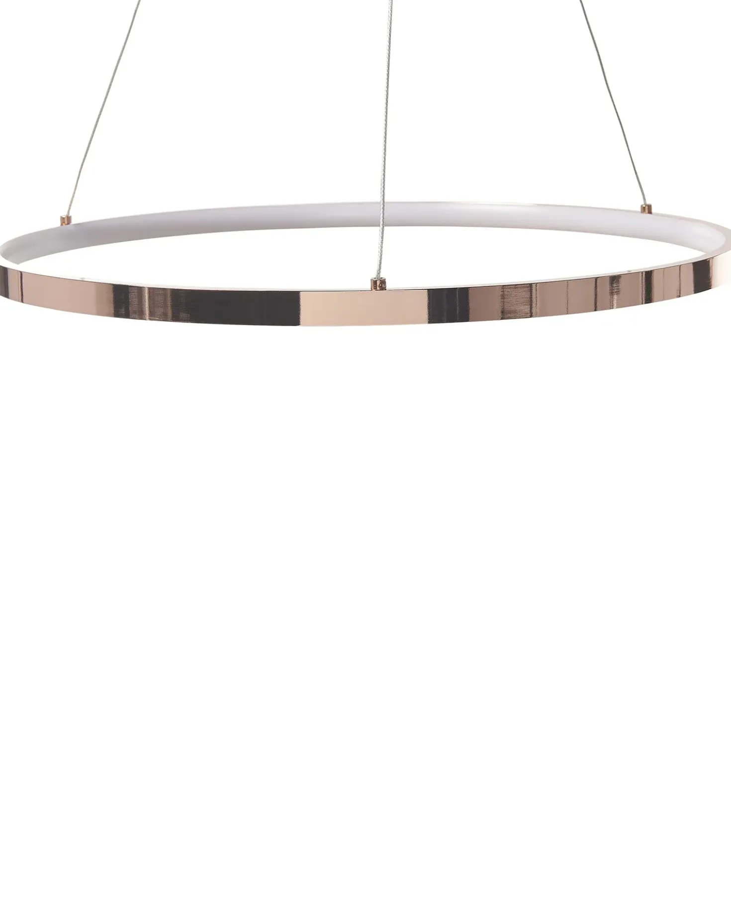 Lampadario a LED JORDAN Metallo Oro rosa