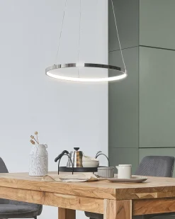 Lampadario a LED JORDAN Metallo Argento