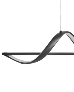 Lampadario a LED KHUTTI con telecomando con dimmer Metallo Nero