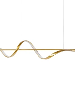 Lampadario a LED KHUTTI Metallo Oro