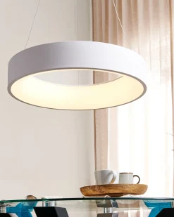 Lampadario a LED LENYA Metallo Bianco