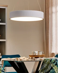 Lampadario a LED LENYA Metallo Bianco