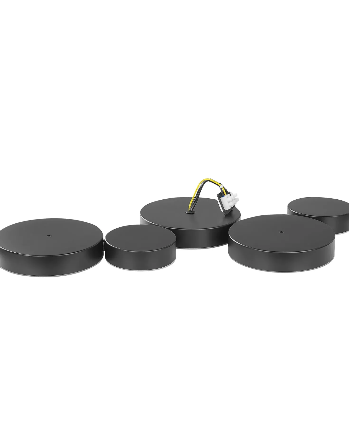 Lampadario a LED LUGA Metallo Nero