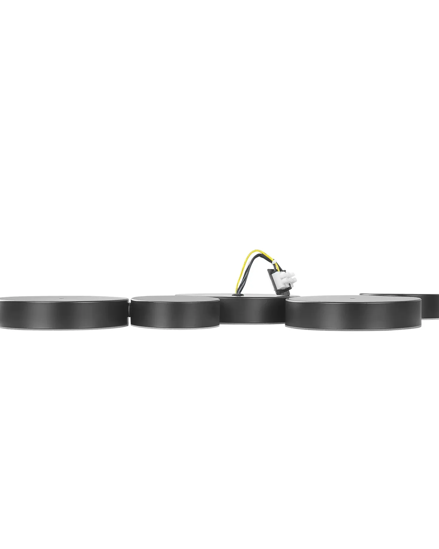 Lampadario a LED LUGA Metallo Nero