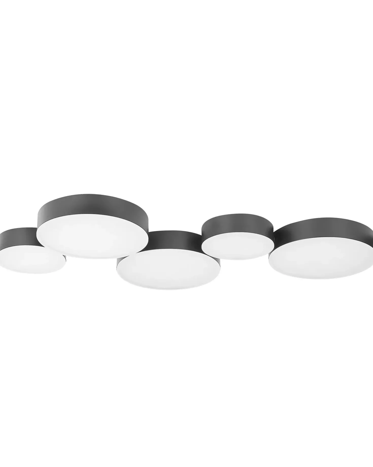 Lampadario a LED LUGA Metallo Nero