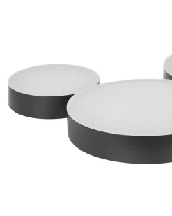 Lampadario a LED LUGA Metallo Nero