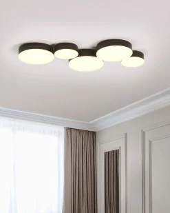 Lampadario a LED LUGA Metallo Nero
