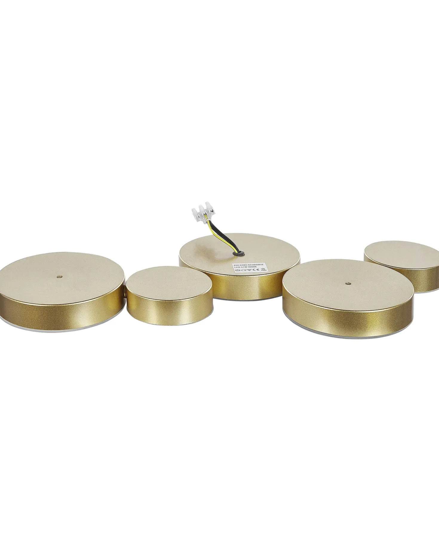 Lampadario a LED LUGA Metallo Oro