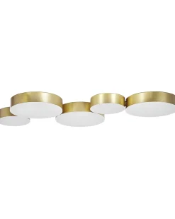 Lampadario a LED LUGA Metallo Oro
