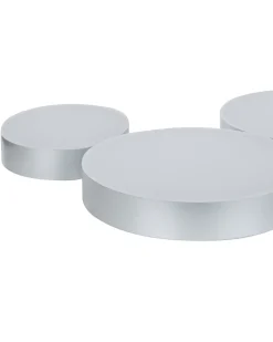 Lampadario a LED LUGA Metallo Argento