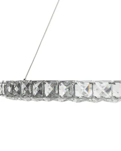 Lampadario a LED MAGAT Cristallo Argento