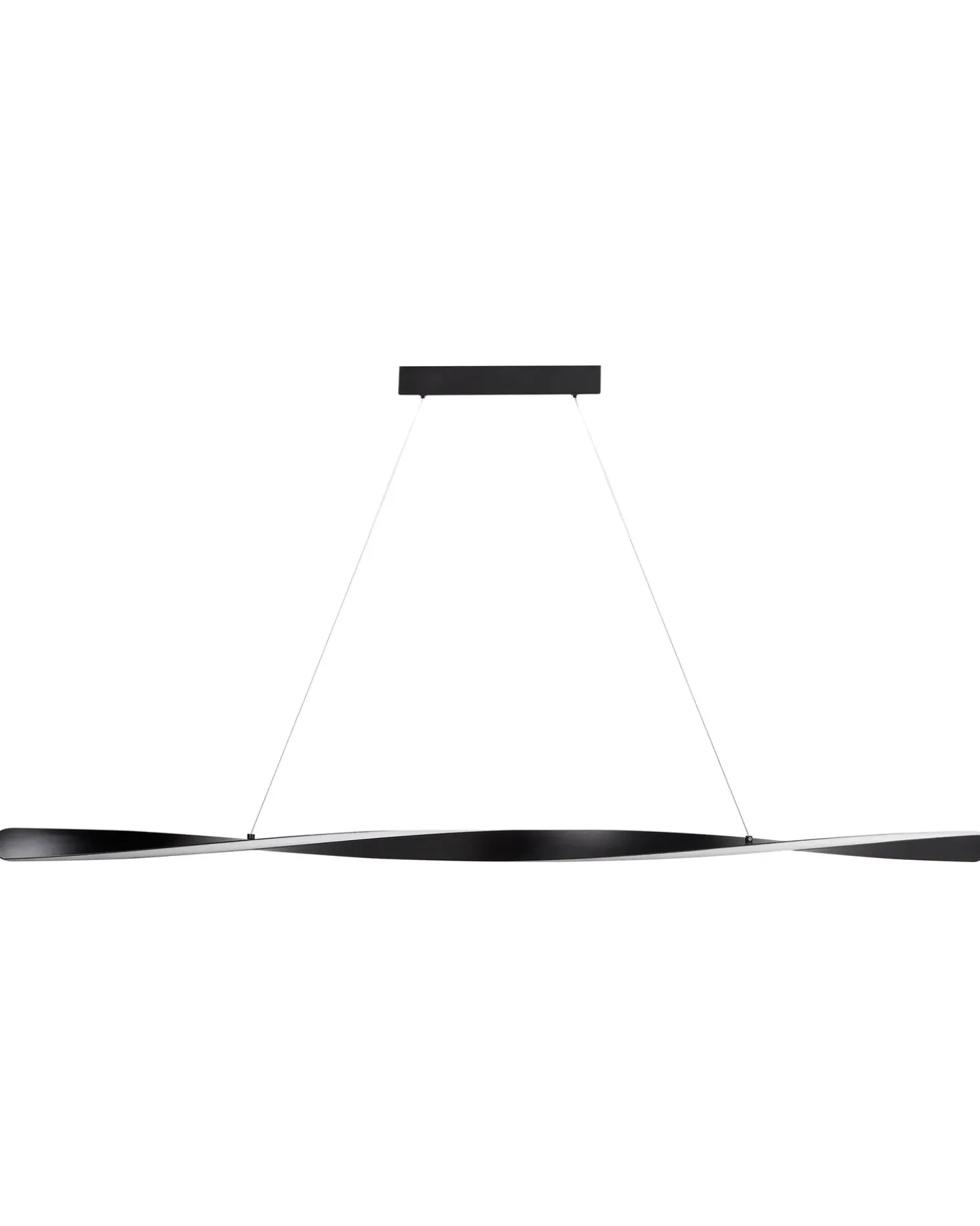 Lampadario a LED MAHOI Metallo Nero