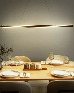 Lampadario a LED MAHOI Metallo Nero