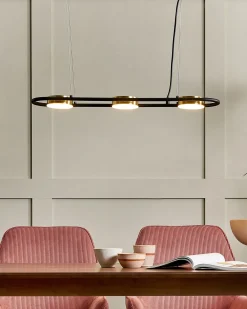 Lampadario a LED MALI Metallo Nero