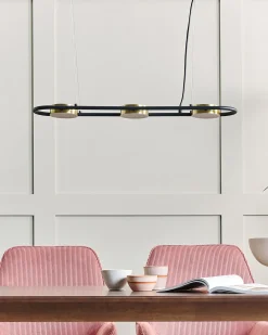 Lampadario a LED MALI Metallo Nero