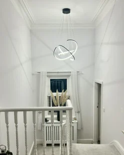 Lampadario a LED MAYU Metallo Nero